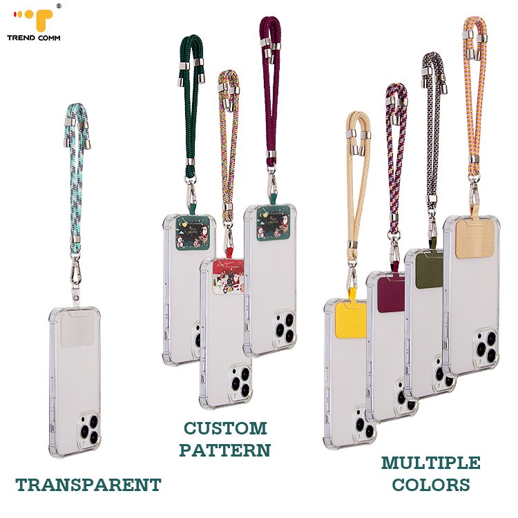 Id card Detachable Universal Polyester Wrist Tether Smartphone Strap cord Patch Card Key Holder lanyard Cell Phone Chain Strap