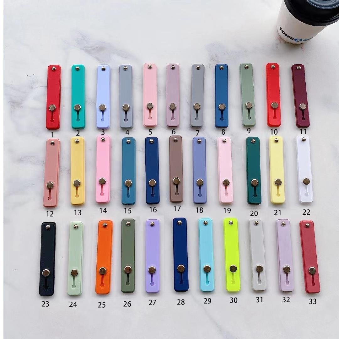 Ready Stock Multi Colors Universal Silicone Wristband Phone Holder Fashion Universal Lightweight Back Adhesive Finger Strap