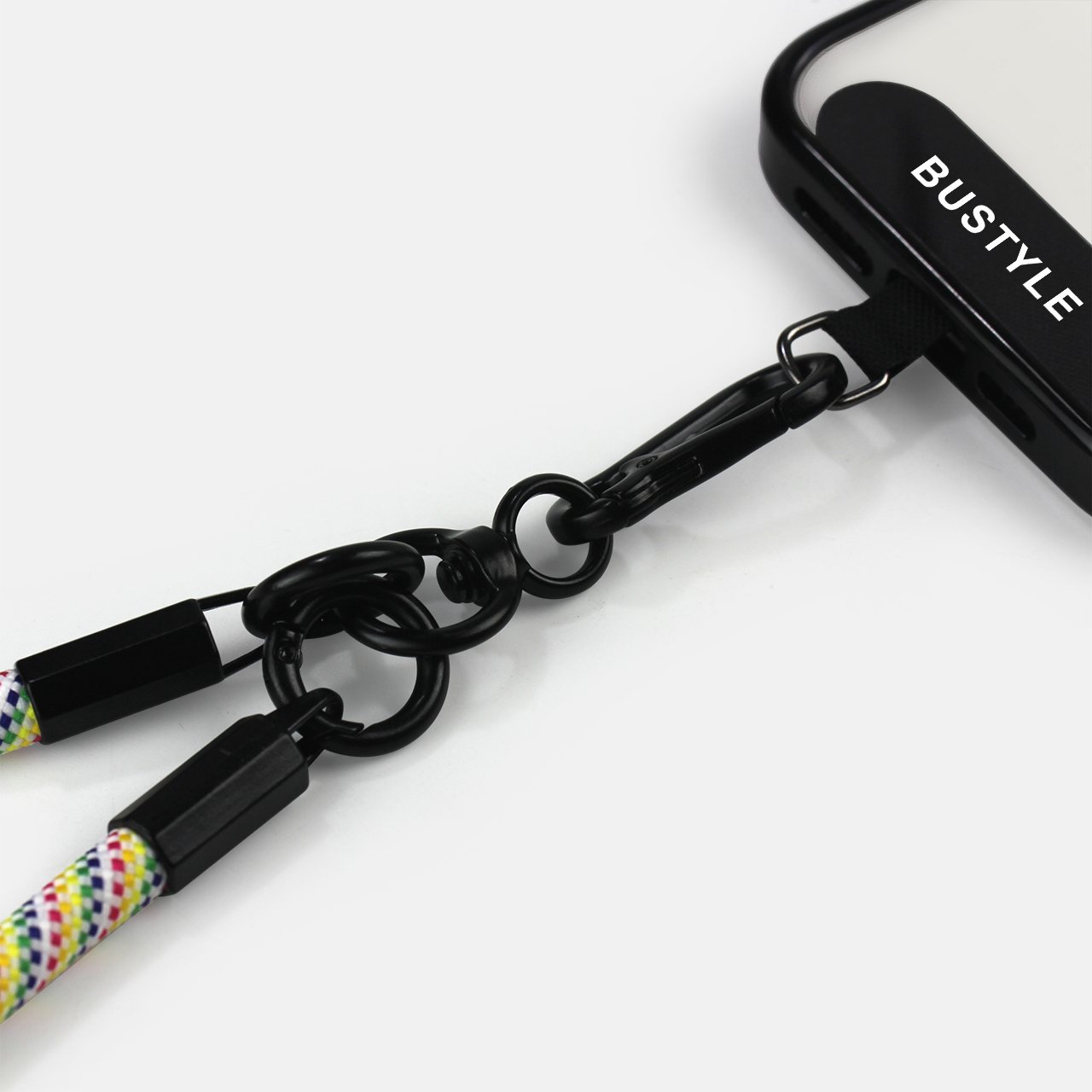 Custom Brand Crossbody Nylon Mobile Phone Anti-loss Lanyard Rope Removable Phone Lanyard Gasket Phone Cord Hook Factory Supply