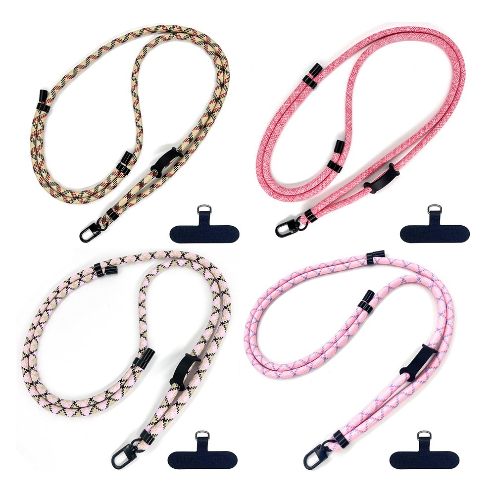 Custom Brand Crossbody Nylon Mobile Phone Anti-loss Lanyard Rope Removable Phone Lanyard Gasket Phone Cord Hook Factory Supply