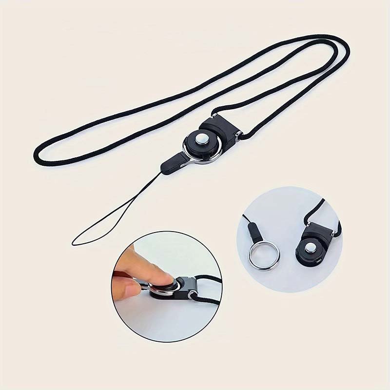 46cm Mobile Phone Straps Lanyard Strap Braided Adjustment Safety Anti-Lost Lanyard Strap