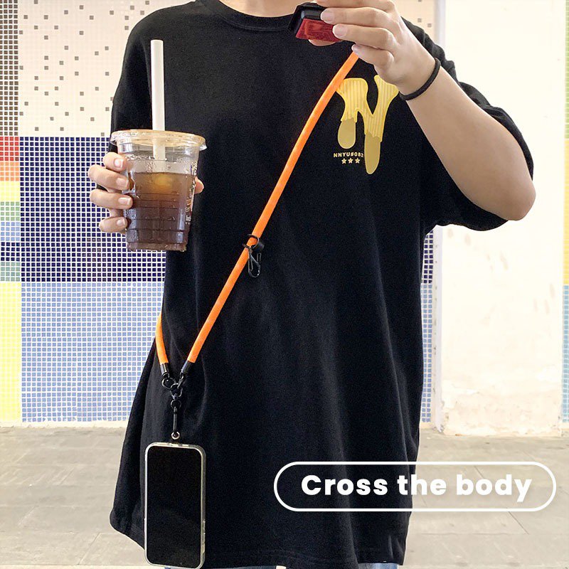 10mm Thick Mobile Phone Necklace Durable Camera Strap Custom Logo Phone Hanging Strap Universal Cell Phone Strap Lanyard Men