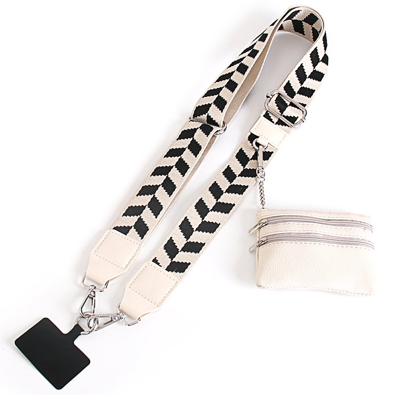 2024 New Arrival Phone Strap With Zipper Pouch Customized Women's Crossbody Phone String Zipper Wallet Accessories