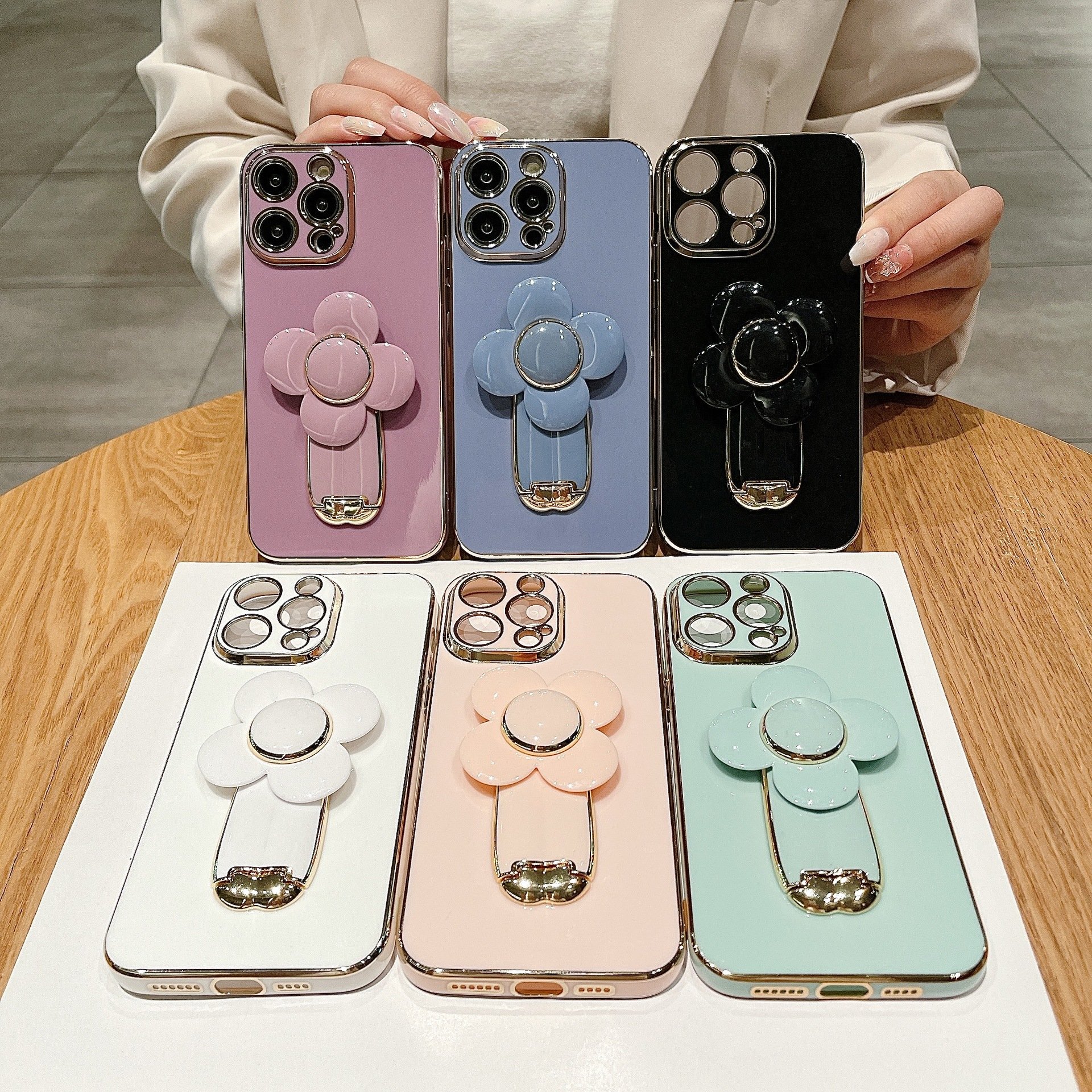Colorful Flower Mixed Color Mobile Cell Smart Phone Case Case For Iphone 15 14 13 12 11