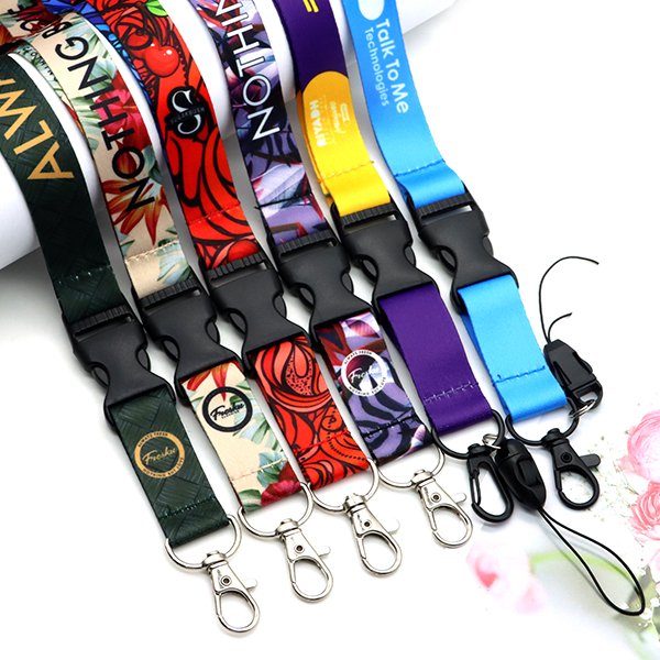 Promotion Mobile Neck Keychain Strap Custom Sublimation Stitch Universal Crossbody Phone Lanyard