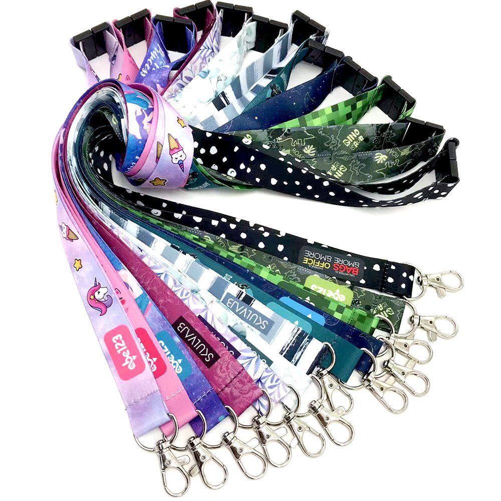 Promotion Mobile Neck Keychain Strap Custom Sublimation Stitch Universal Crossbody Phone Lanyard