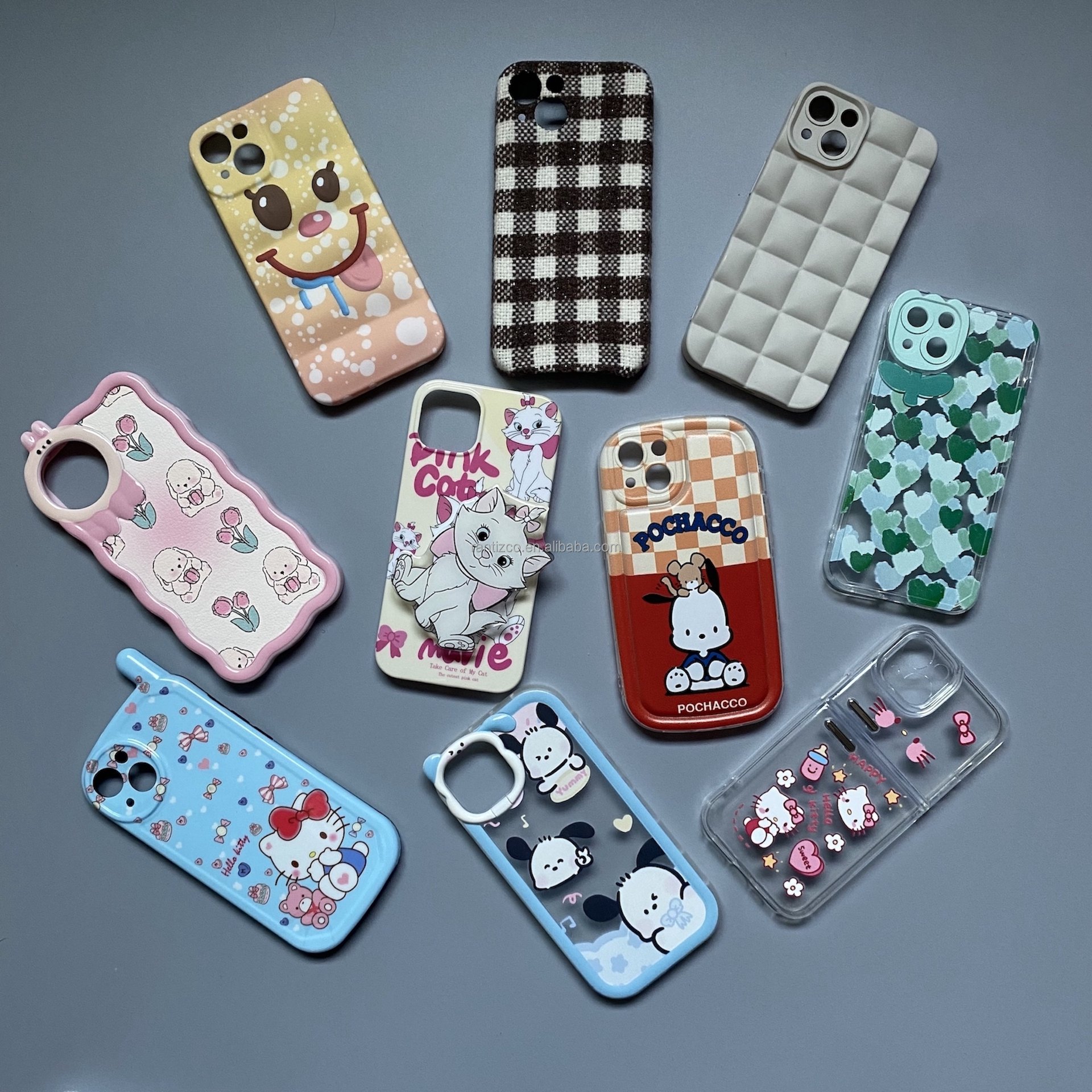Phone case mystery box non-repetitive designs Lucky cute cartoon silicone luxury Leather Anti-scratch for iPhone X XR XSmax