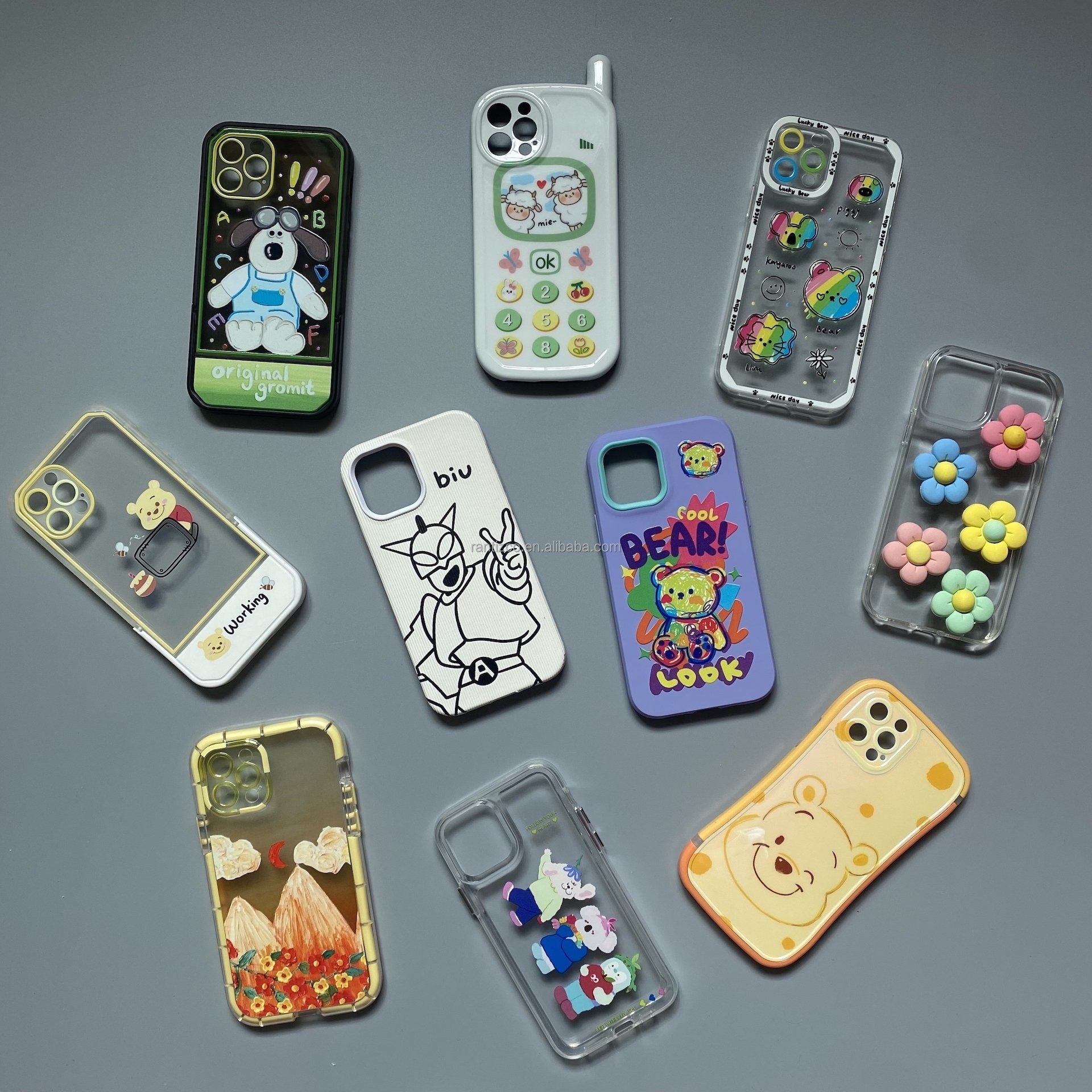 Phone case mystery box non-repetitive designs Lucky cute cartoon silicone luxury Leather Anti-scratch for iPhone X XR XSmax