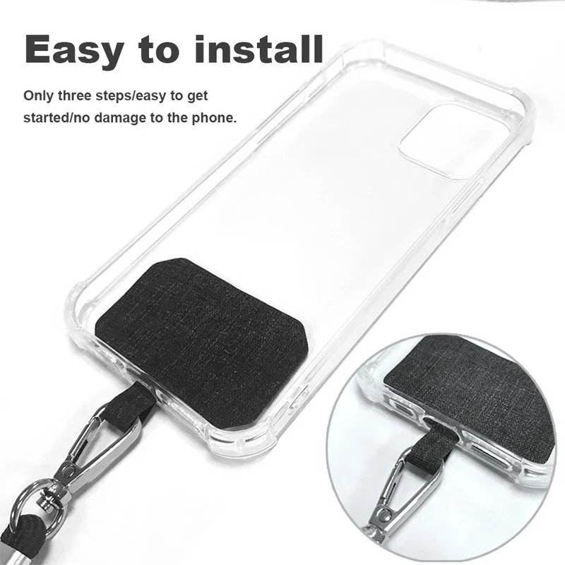 Adjustable Mobile Phone Lanyard Card Outdoor Universal Anti Lost Crossbody Neck Cord Patch Clip Wrist Hang Strap Rope For iPhone