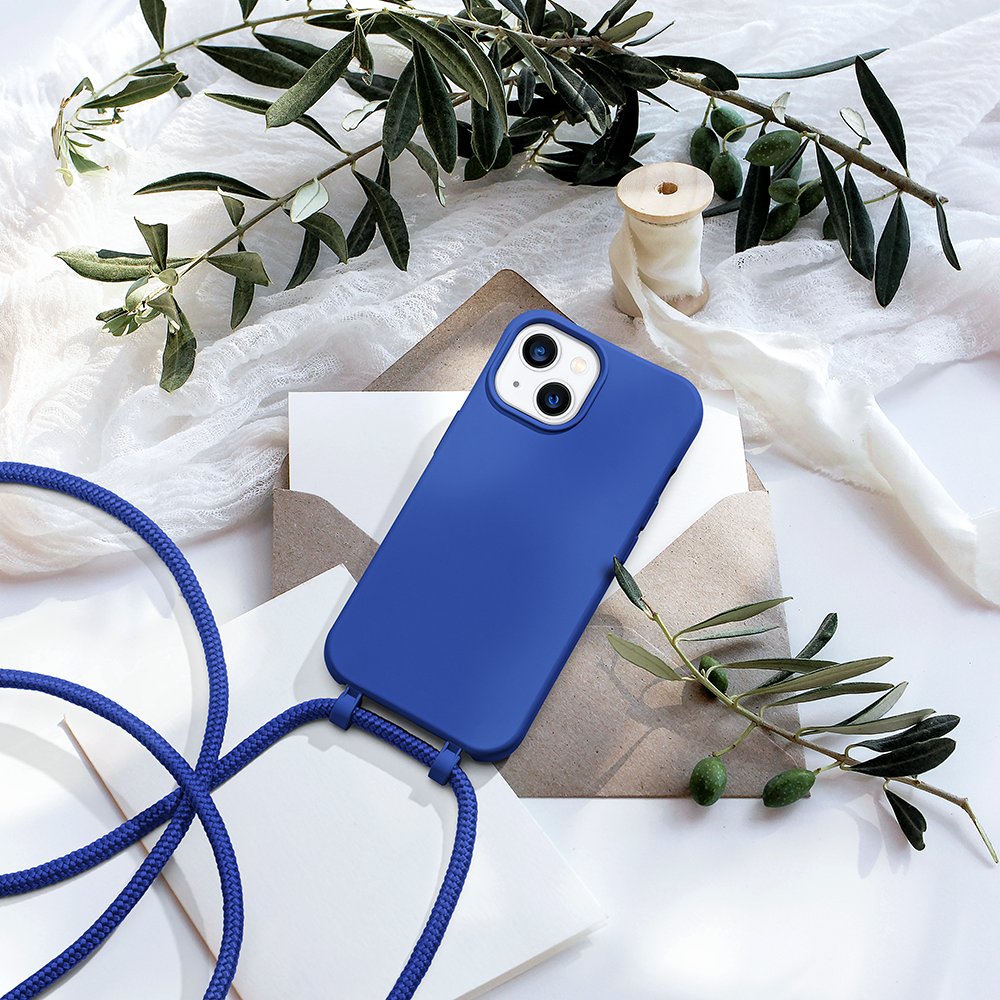 For iPhone 14 15 16 Pro Max Plus TPU Detachable Necklace Crossbody Phone Case With Adjustable Cord Strap Lanyard