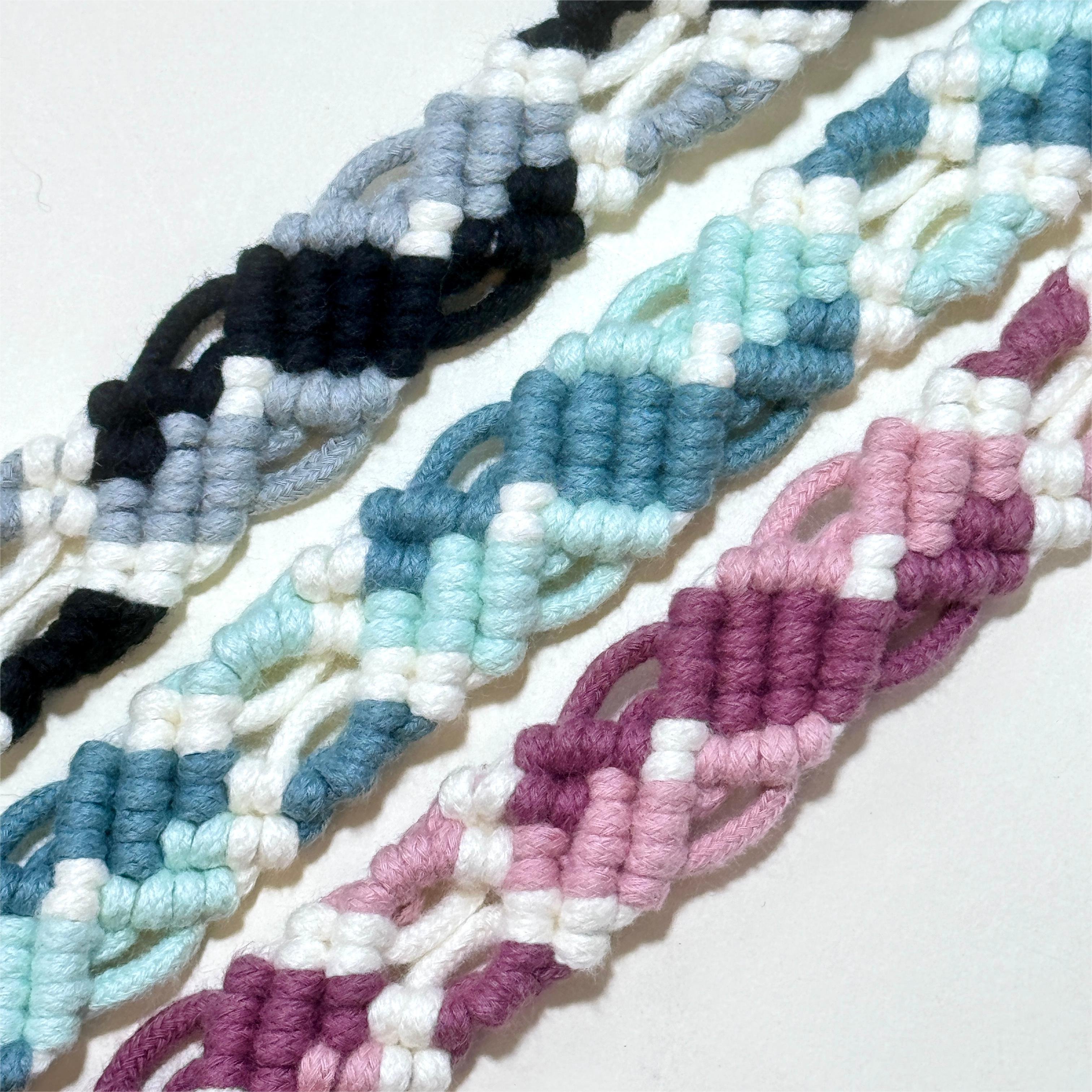2024 Colorful adjustable length mobile phone lanyard braided splicing rhomboid diagonal span couple mobile phone chain