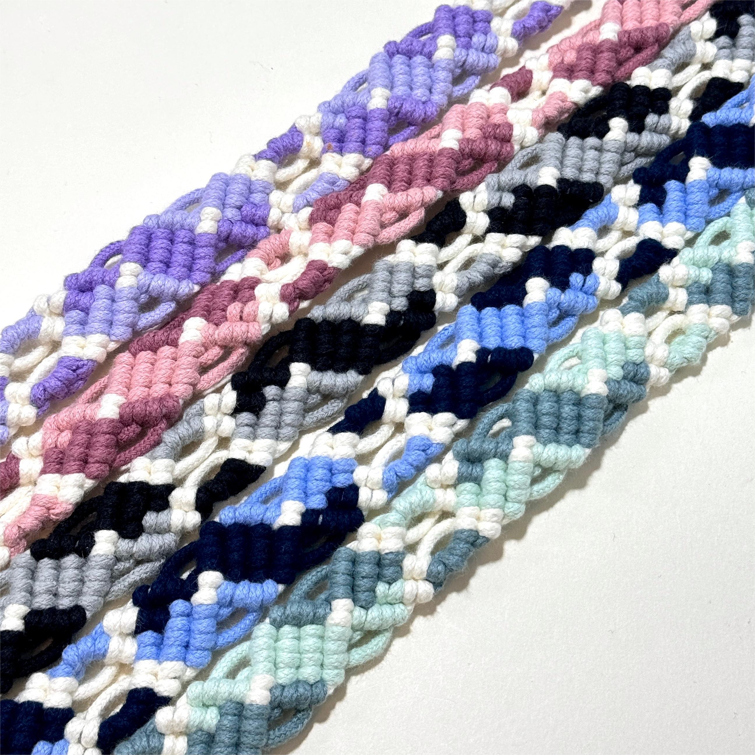 2024 Colorful adjustable length mobile phone lanyard braided splicing rhomboid diagonal span couple mobile phone chain