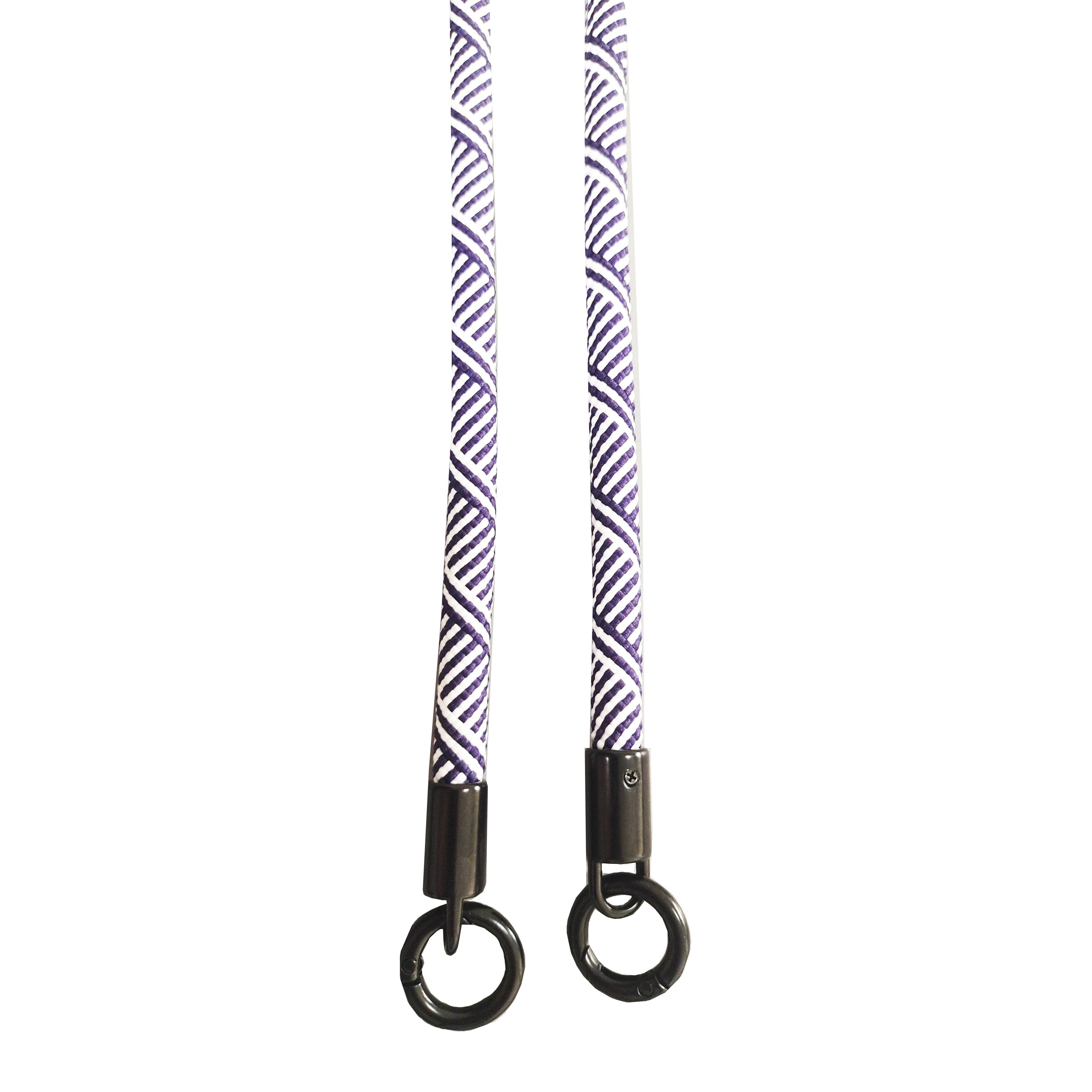 Mobile Phone Accessories Round Rope Detachable Lanyard Strap With Phone Patch Custom Nylon Crossbody Cell Phone Lanyard