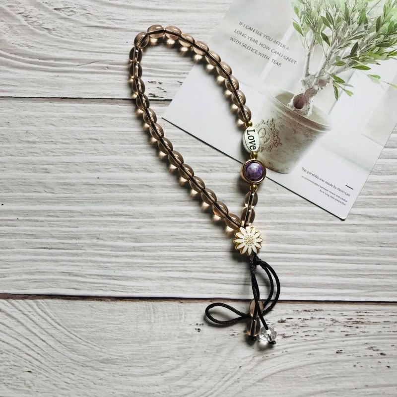 New Fashion Jewelry Color Crystal Beaded Style Mobile Phone Chains Beads Women Phone Strap Phone Charms