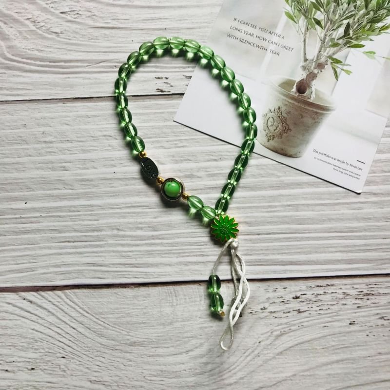 New Fashion Jewelry Color Crystal Beaded Style Mobile Phone Chains Beads Women Phone Strap Phone Charms