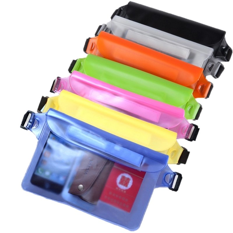 Waterproof Dry Bag Pouch For Phone Bag Adjustable Waist Strap Shoulder Bags Underwater Case For Beach Swimming Boating Fishing