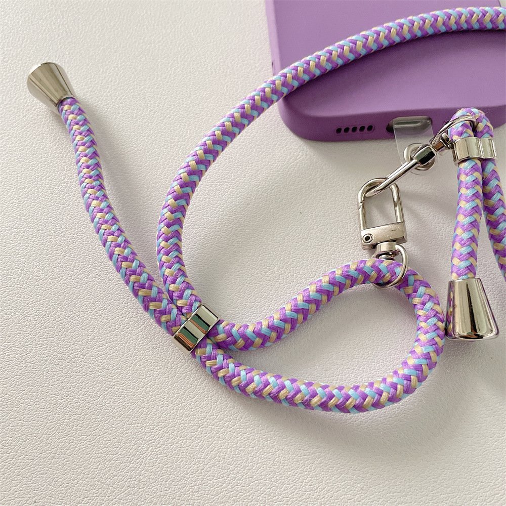 Universal Adjustable Detachable Cell Phone Neck Strap Crossbody Lanyard With Tether Patches For All Phone Case
