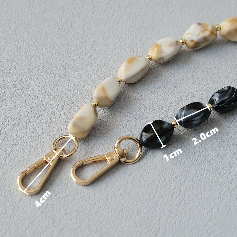 Acrylic beads Resin Chain Accessories Fashion beaded bracelet Accessories Shoulder strap Diagonal mobile phone chain strap