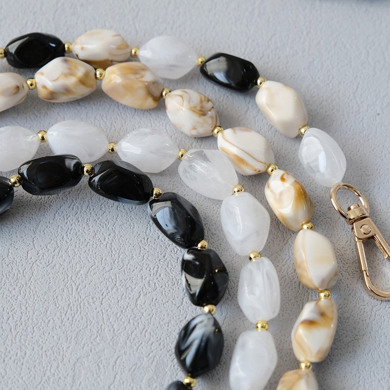 Acrylic beads Resin Chain Accessories Fashion beaded bracelet Accessories Shoulder strap Diagonal mobile phone chain strap
