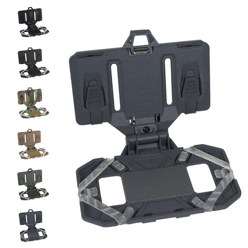 SIVI Folding Navigation Mount Smart Devices Mounting Plate Tactical Vest Board Molle Cell Phone Holder For Vest Chest Rig