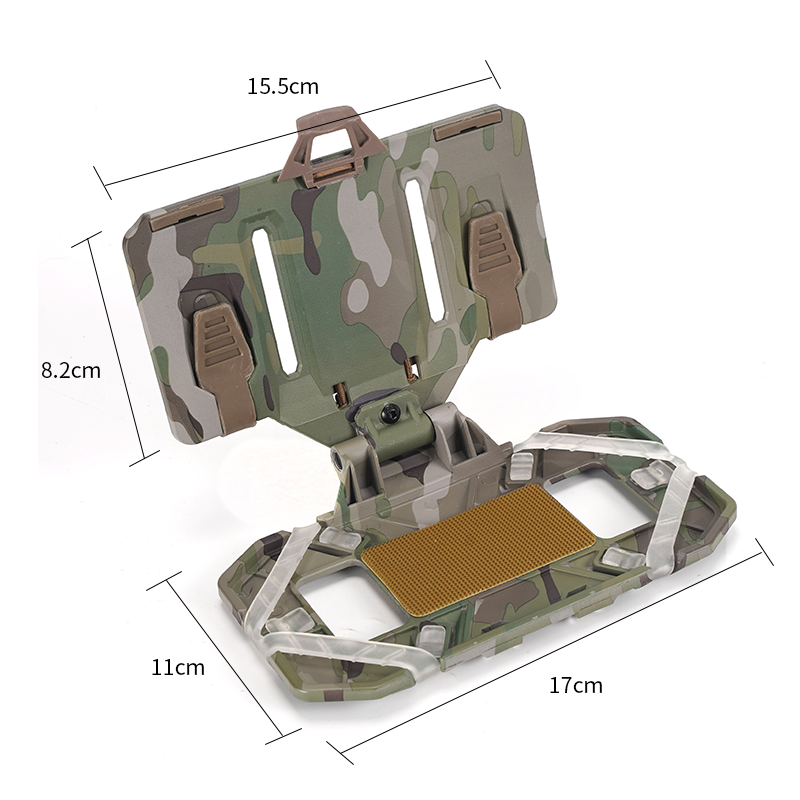 SIVI Folding Navigation Mount Smart Devices Mounting Plate Tactical Vest Board Molle Cell Phone Holder For Vest Chest Rig