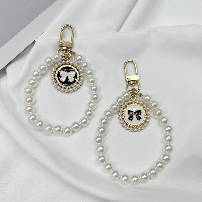 2024 Portable Mobile Phone Lanyard Crosshand Chain Pearl Strap Anti-lost Sling for Phone Case Temperament Wrist Strap