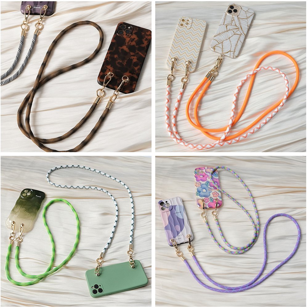 Cell Phone Strap Accessories Charm Chain Strap For Mobile Phone Fashion Rope 120cm Cross Body Anti-lost Mobile Phone Strap