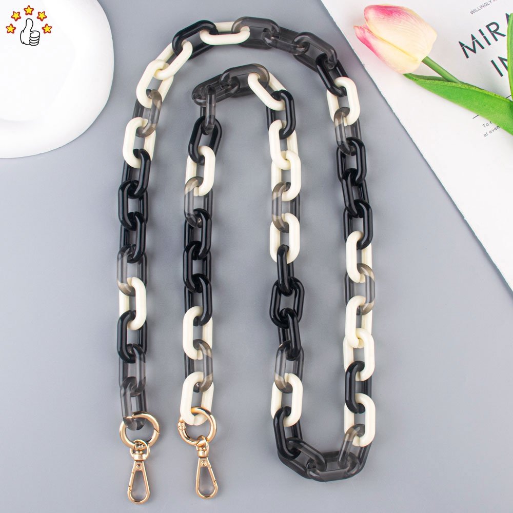 Fashion Style Acrylic Phone Chain Colorful Bag Accessories Mobile Phone Charm Anti-loss For Women Girl's