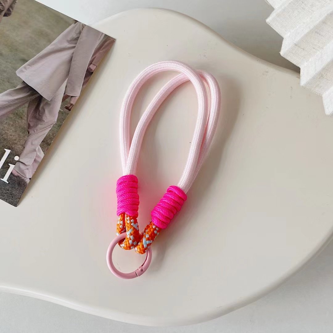 Portable Anti-Loss Key Chain Mobile Phone Strap Wristband with Short Rope for Men Women Personalizable Mobile Phone Accessory