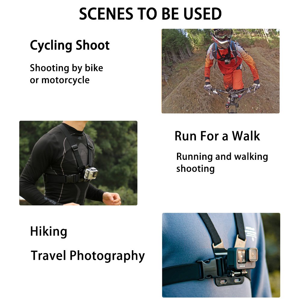 Sports Photography Equipment Holder Cell Mobile Phone Camera Mount Harness Chest Strap