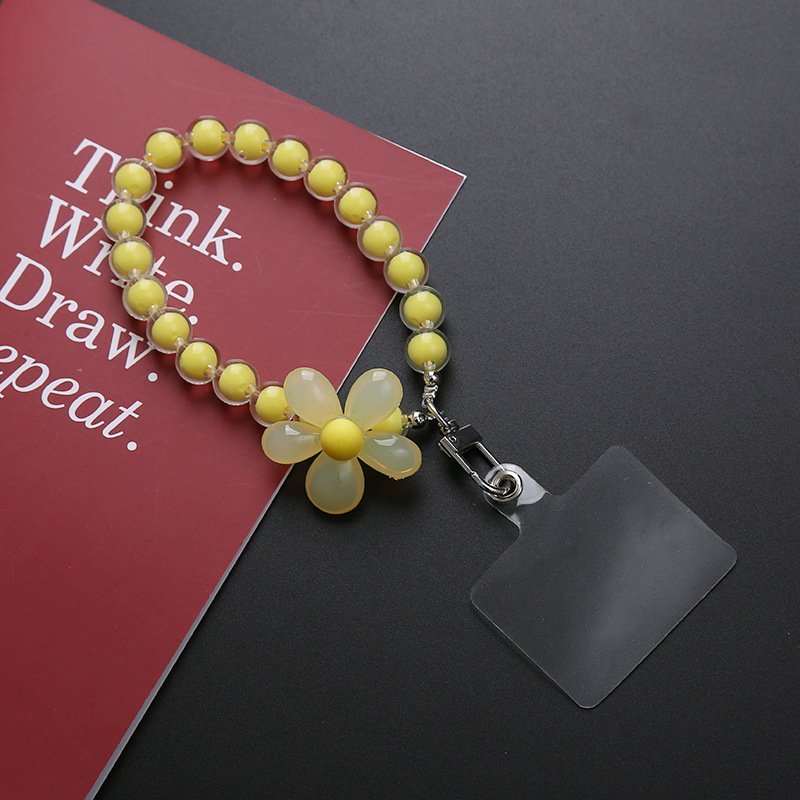 Macaron Color Mobile Phone Lanyard Wrist Strap Women's Hand-held Chain Short Anti-lost Cell Phone Case Cute Lanyard Key Pendant