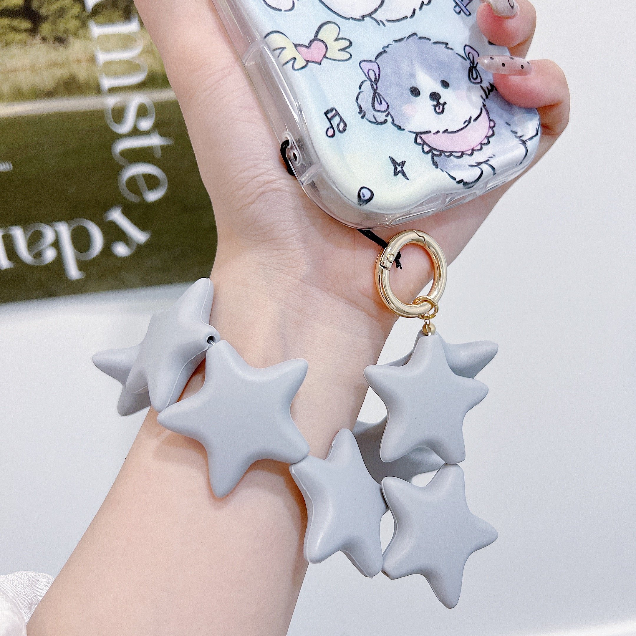 2024 New Silicone Phone Chain Star mobile phone lanyard Universal for Men and Women Thick and Durable