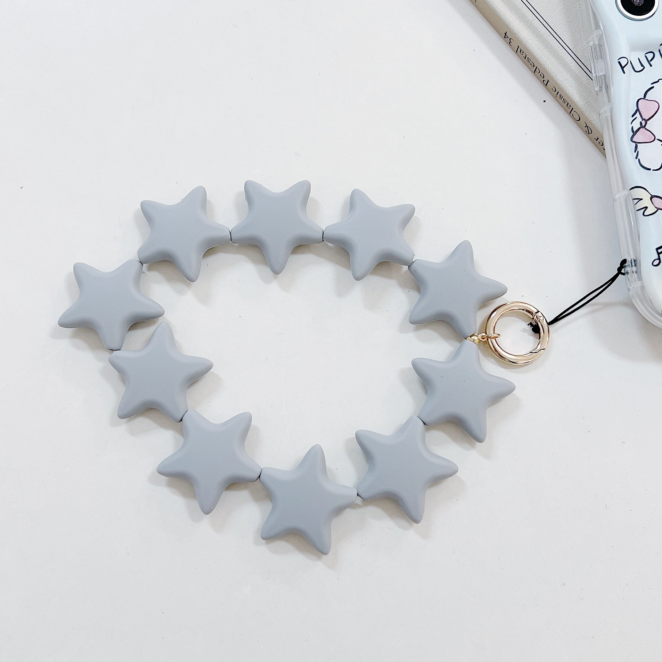 2024 New Silicone Phone Chain Star mobile phone lanyard Universal for Men and Women Thick and Durable