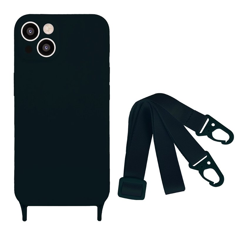 Necklace Crossbody Lanyard Rope Case Liquid TPU Phone Case Neck Strap Cord Cover For iPhone 14 Pro max