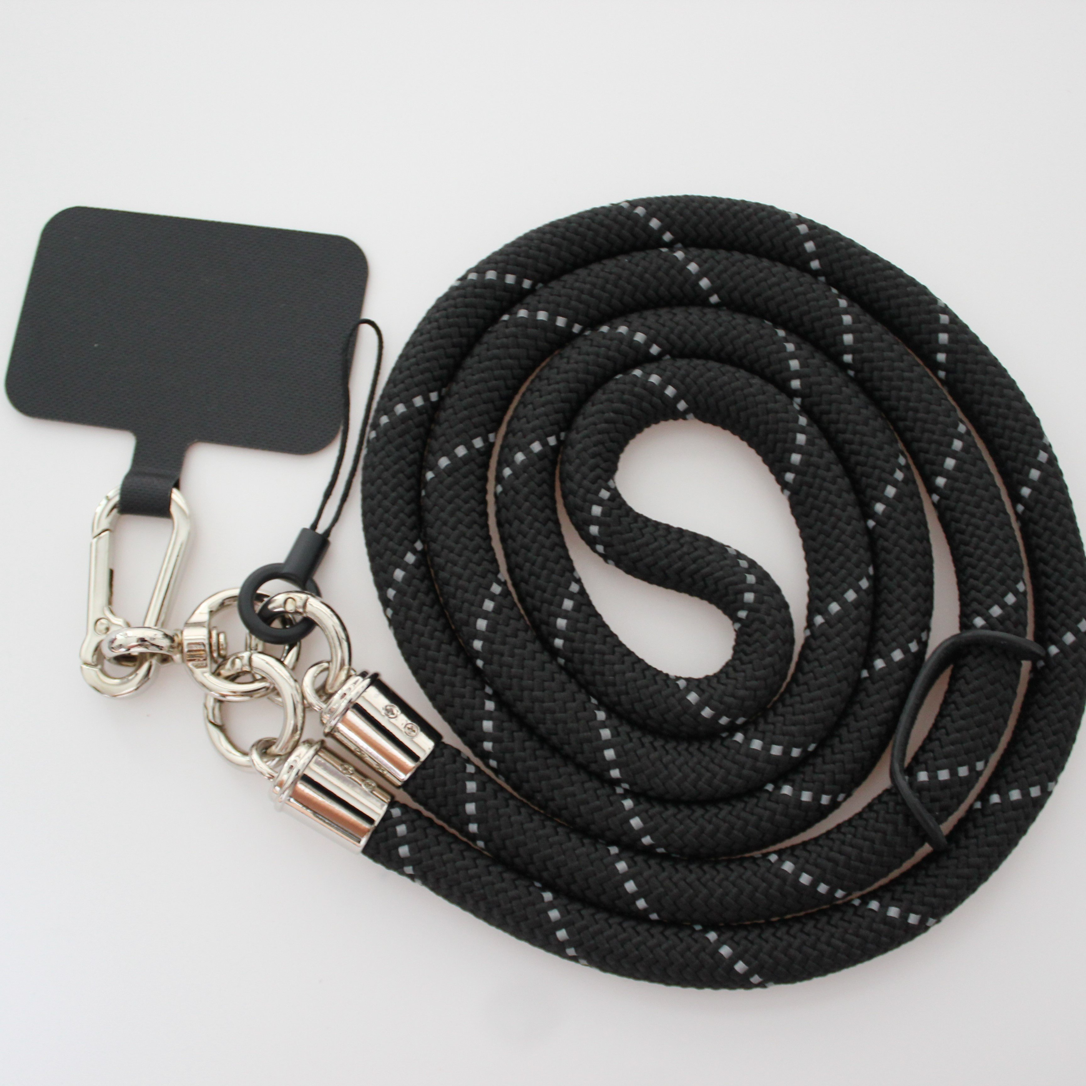 Universal Crossbody 10mm Nylon Mobile Phone Lanyard With Patch For All Cellphone
