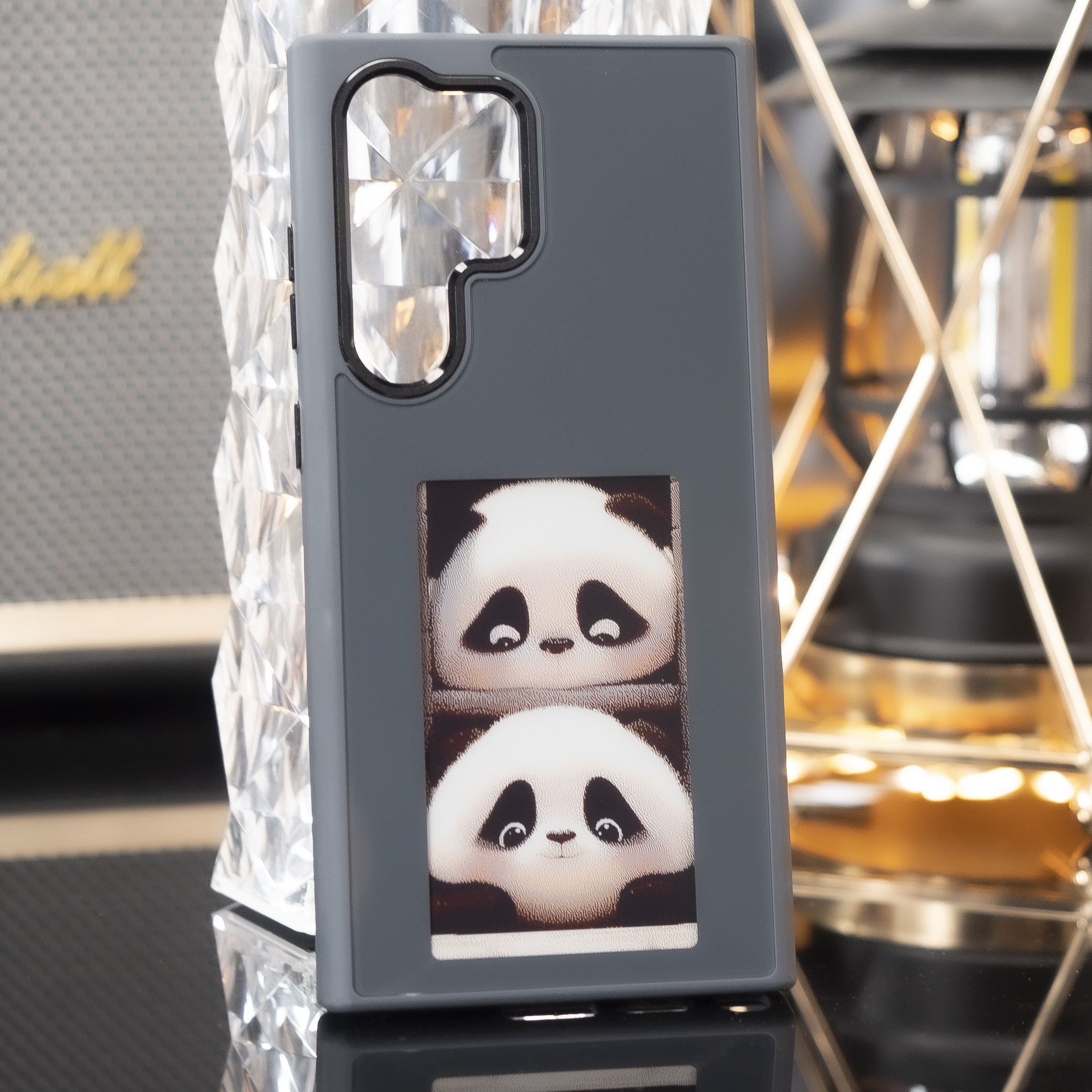 DIY E Ink Screen Display phone case For Samsung Galaxy S24 Ultra Plus S23 NFC at will switch pattern Samsung S23 phone case