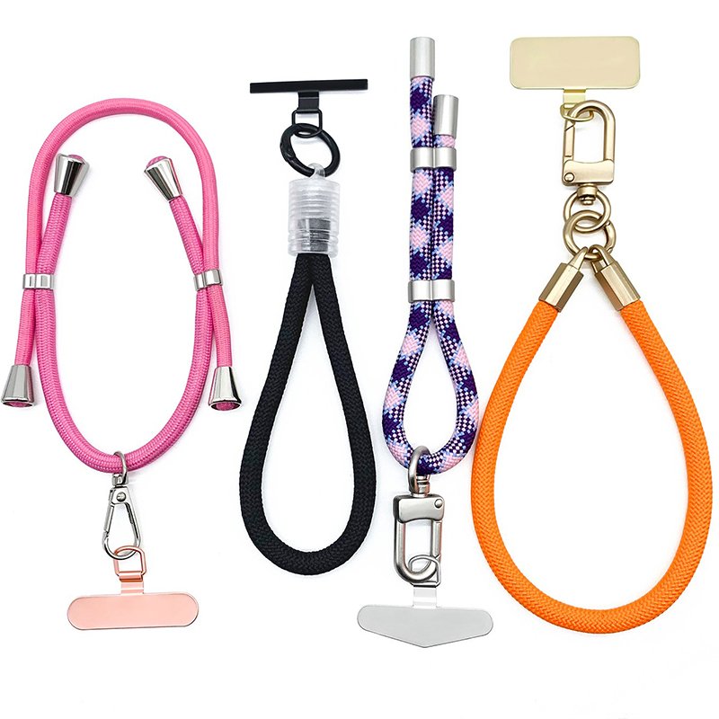 Thin Metal Patch For Mobile Phone Lanyard Gasket Back Card Silver Gold Black Rose Gold Stainless Steel Adaptor For Phone Strap