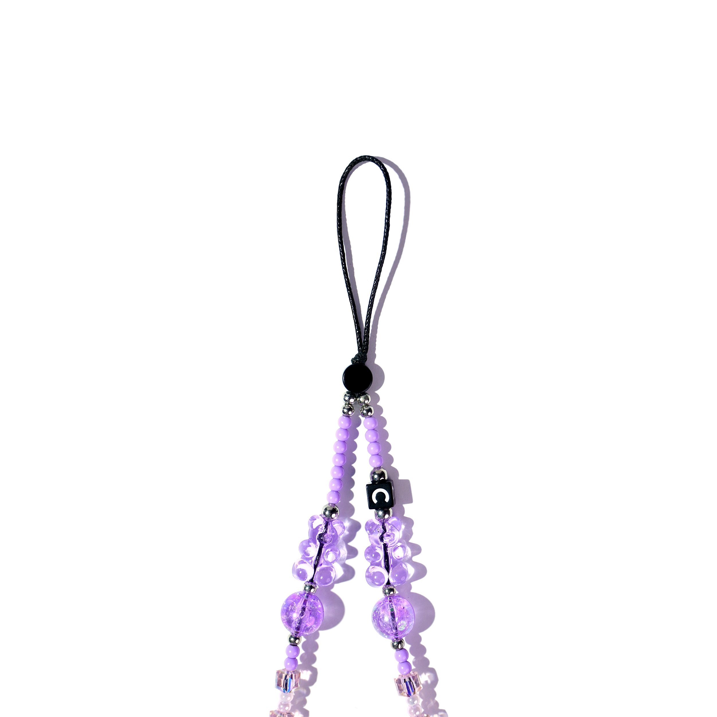 Fashion Acrylic Resin Crystal Bead Phone Lanyard Strap Summer Cute Gummy Bear Beaded Mobile Phone Chain