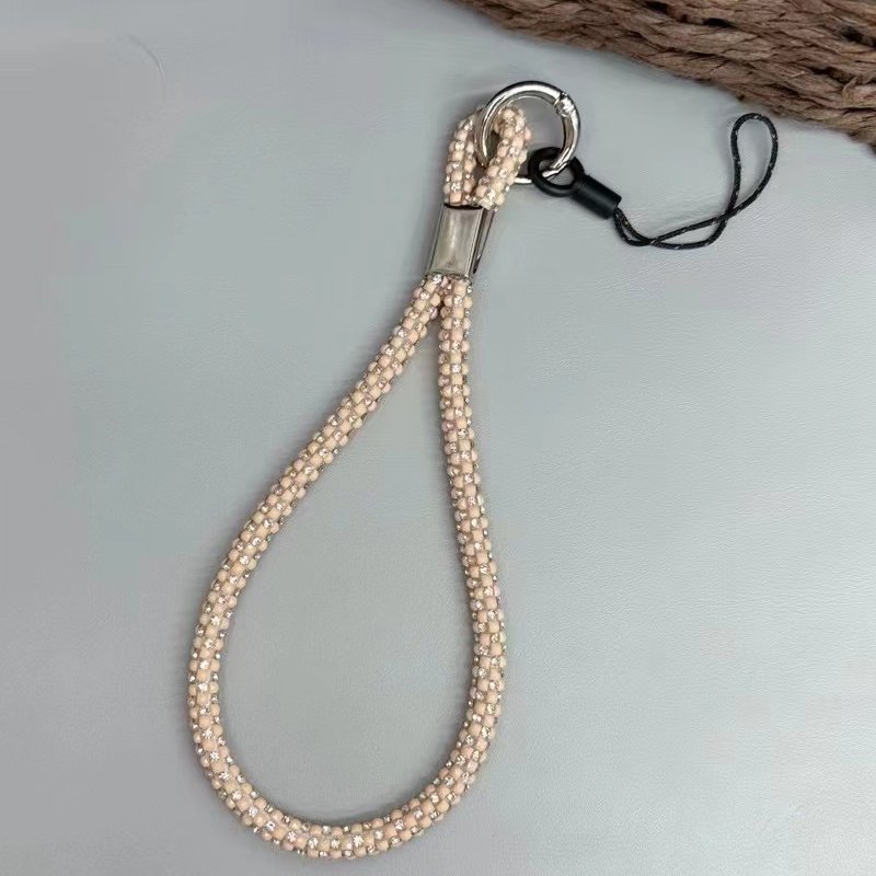 Colorful Diamond Wrist Lanyard Mobile Phone Straps Nylon rope Straps for Phone case Camera Keychains USB Flash Drive Car key