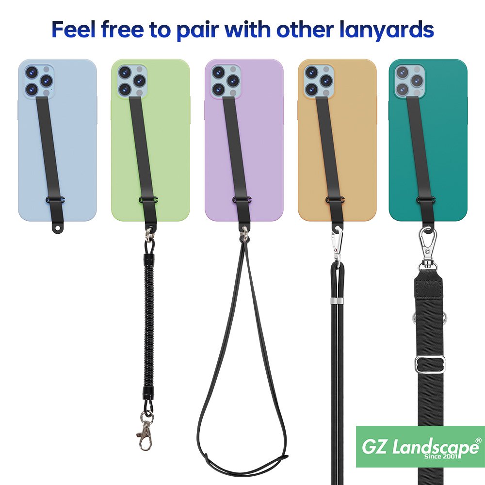Original 2 in 1 universal phone lanyard patch pad tab silicone wrist hand band mobile phone finger grip strap holder