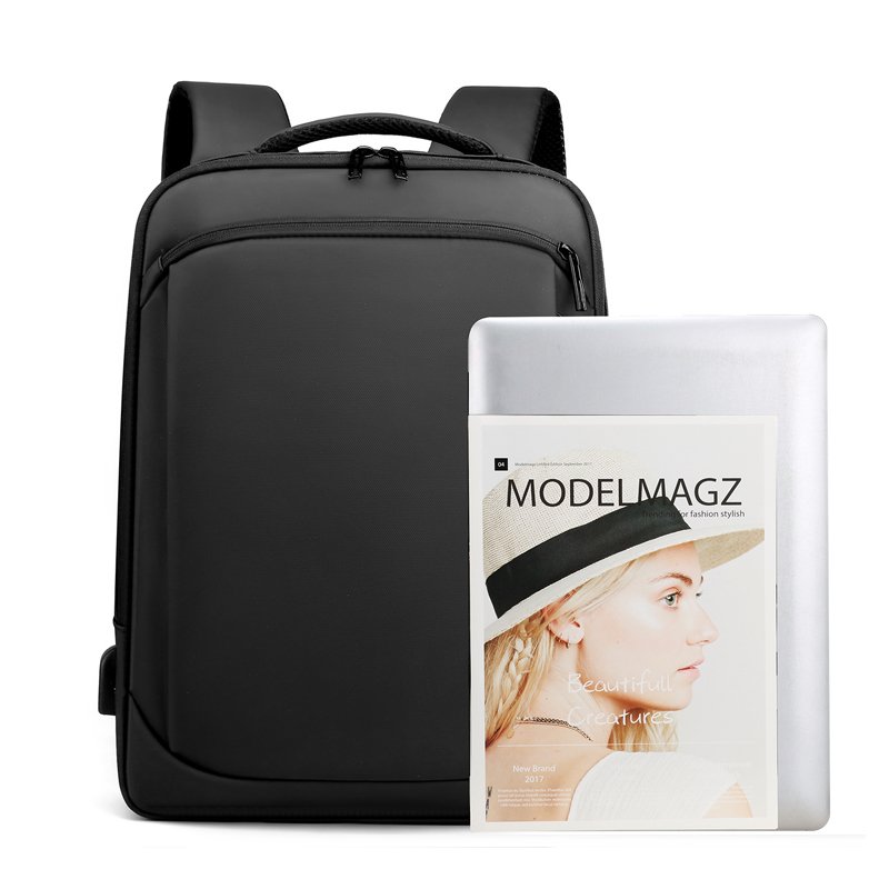2024 New high quality computer backpacks Anti-theft USB charging men briefcase notebook bags business PU laptop backpack