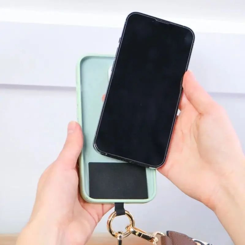 Phone Strap With Zippered Pouch Lanyard Detachable Cross Strap For Mobile Phone Adjustable Perforation-Free Simple Phone