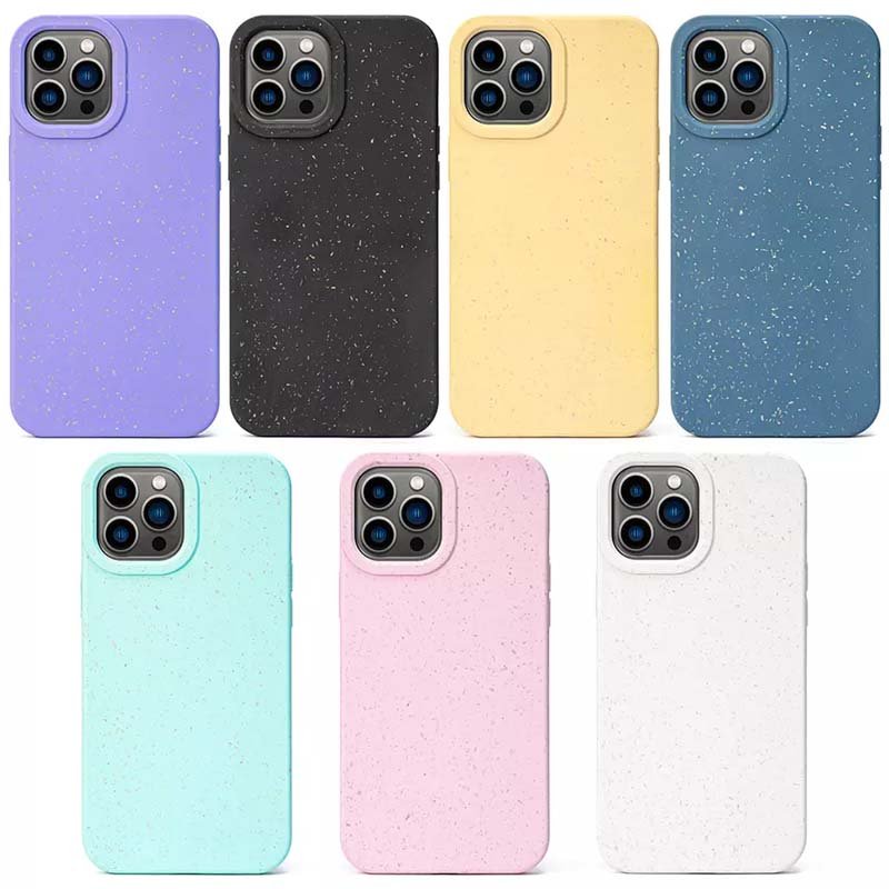 New arrival fully degradable magnetic suction unlimited charging monochrome mobile phone case for iphone16 15 14 13 12 11