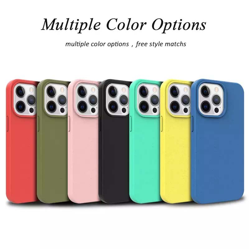 New arrival fully degradable magnetic suction unlimited charging monochrome mobile phone case for iphone16 15 14 13 12 11
