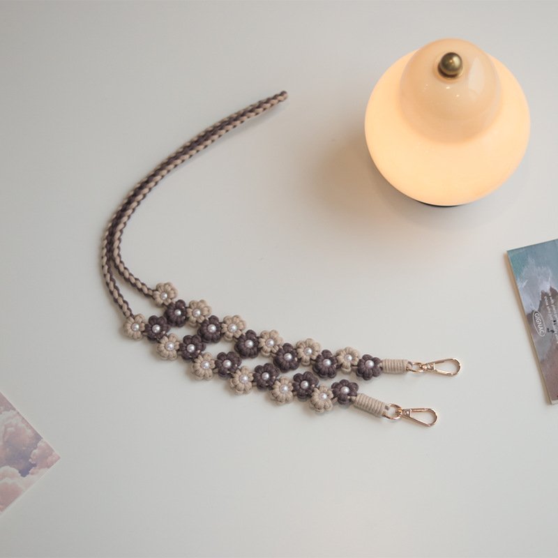 Woven Braioded Weave Lanyard Hook Mobile Phone Accessory Head Rope Phone Strap For Phone