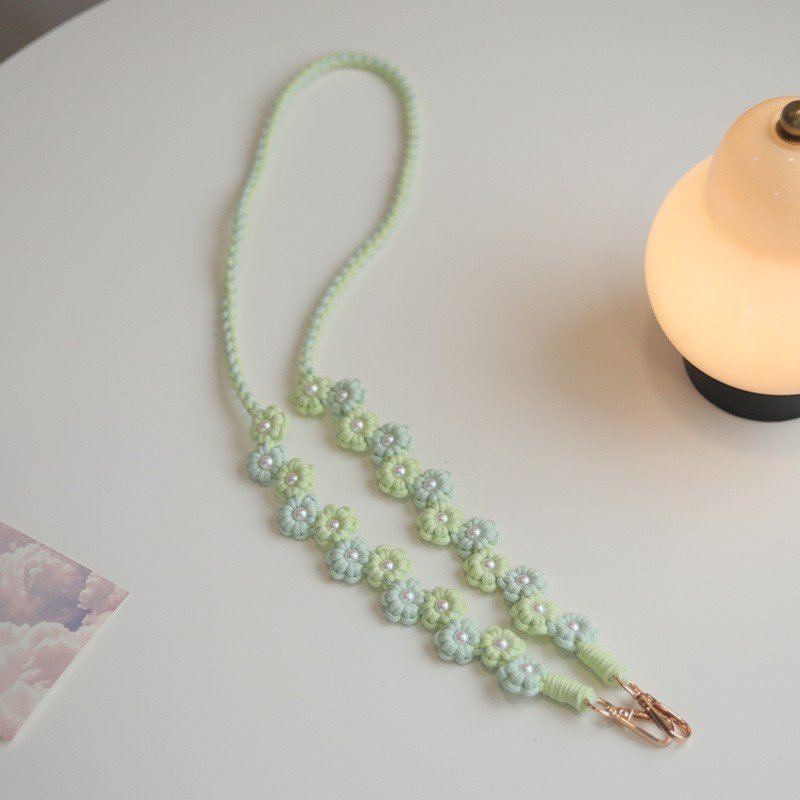 Woven Braioded Weave Lanyard Hook Mobile Phone Accessory Head Rope Phone Strap For Phone