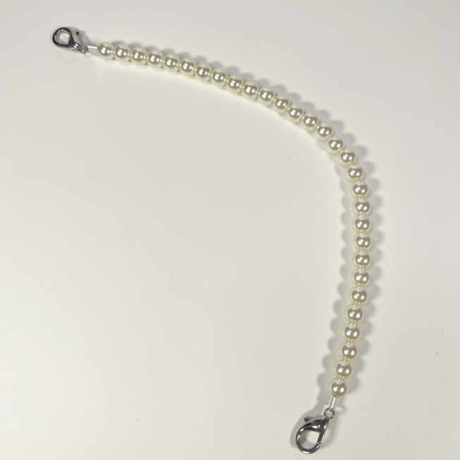 8/10mm Pearl Strap for Bags Handbag Handles DIY Purse Replacement Long Beaded Chain for Shoulder Bag Straps Pearl Belt