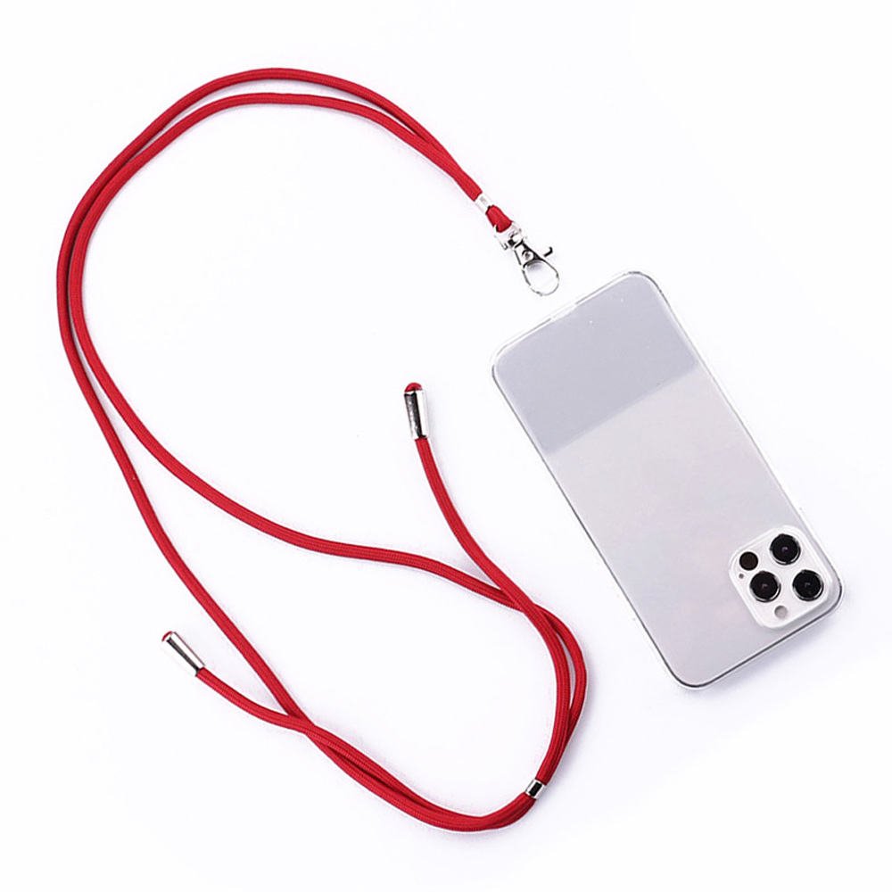 Custom Logo Adjustable Universal Crossbody Phone Lanyard with Tether Tab - Detachable Nylon Neck Strap for Phones and Souvenirs