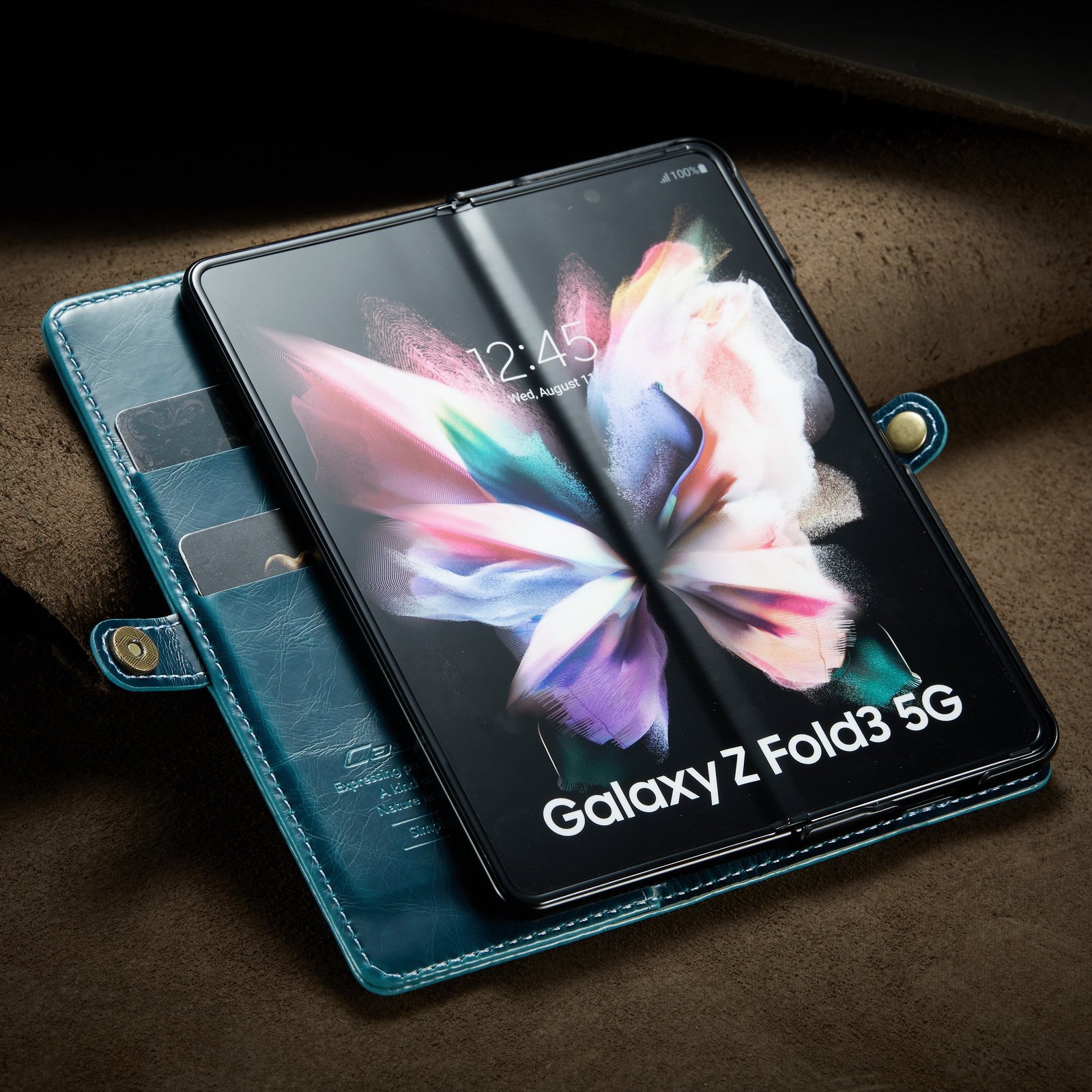 High Quality fold 3 New Leather Mobile Phone Case For Samsung Galaxy Z fold 3 Phone Case Back Cover card holder