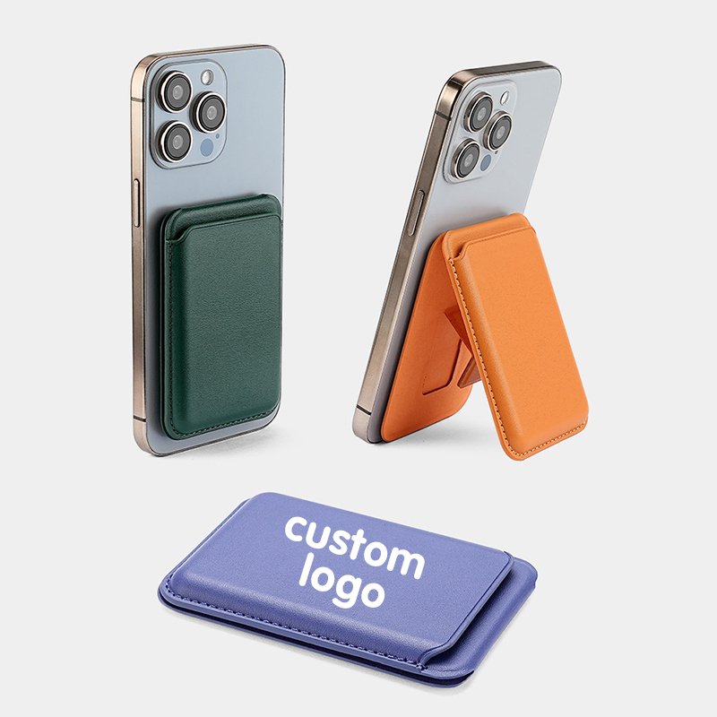 Custom logo Magnetic Wallet Magnetic Wallet New 2024 Credit Card Holder Wallet with phone grip for iPhone 16 15 14 case